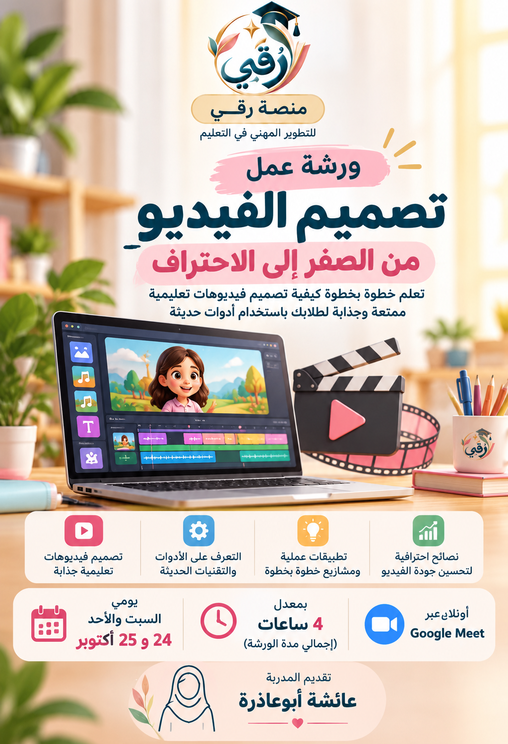 ورشة تصميم الفيديو من الصفر إلى الاحتراف
