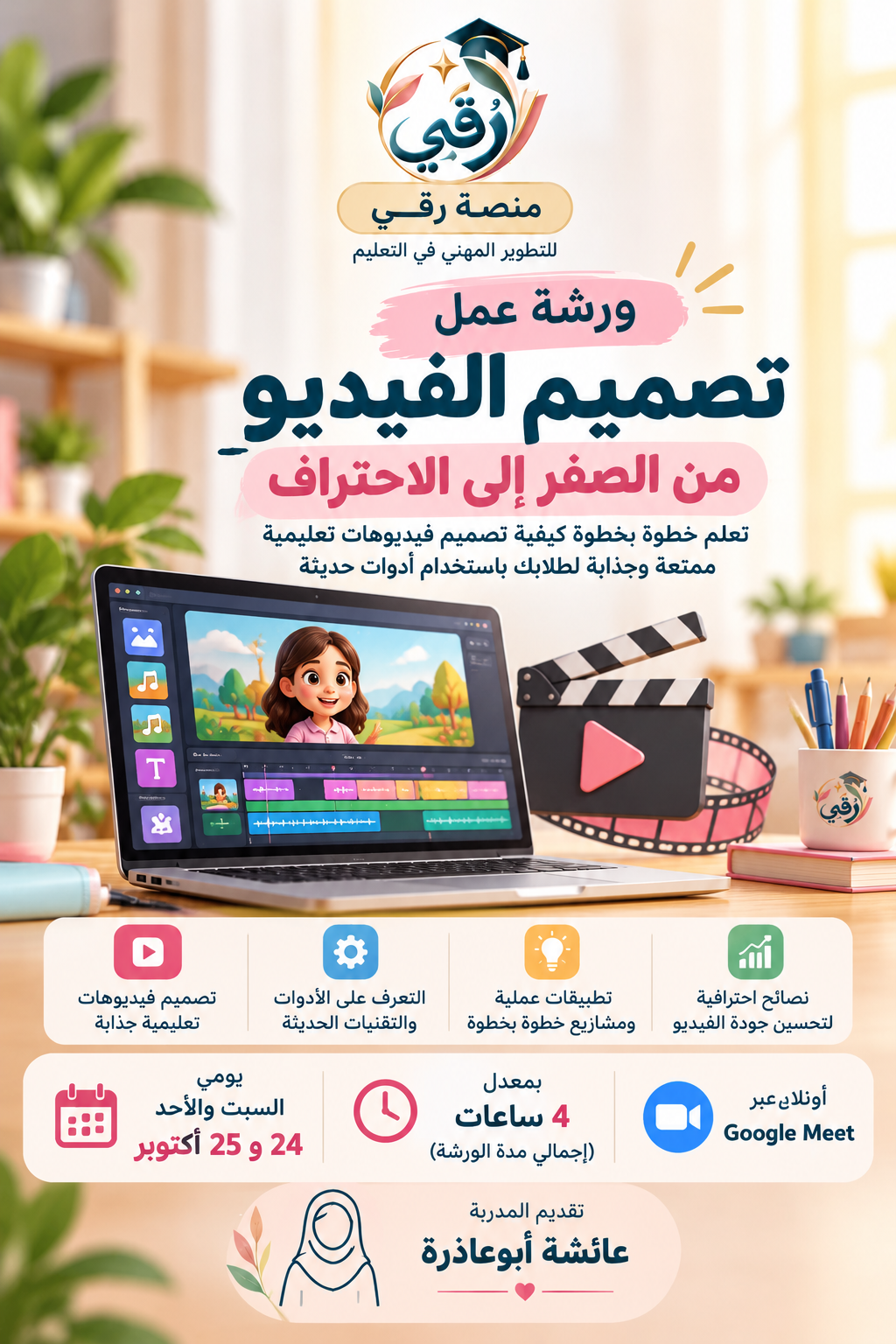 ورشة تصميم الفيديو من الصفر إلى الاحتراف
